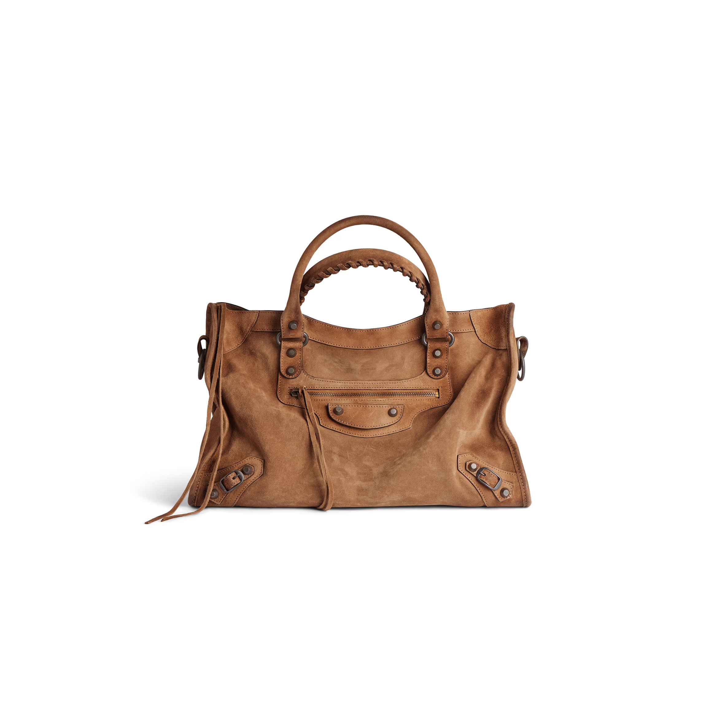 BALENCIAGA WOMEN'S LE CITY BAG MEDIUM IN CAMEL 8230582AB2A2533 (38*24*13cm)
